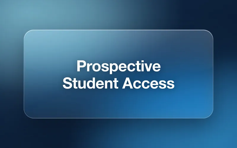 Prospective Student Access