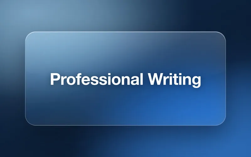 Professional Writing