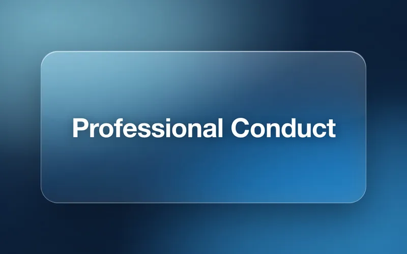 Professional Conduct