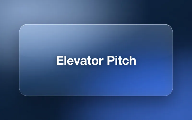 Elevator Pitch