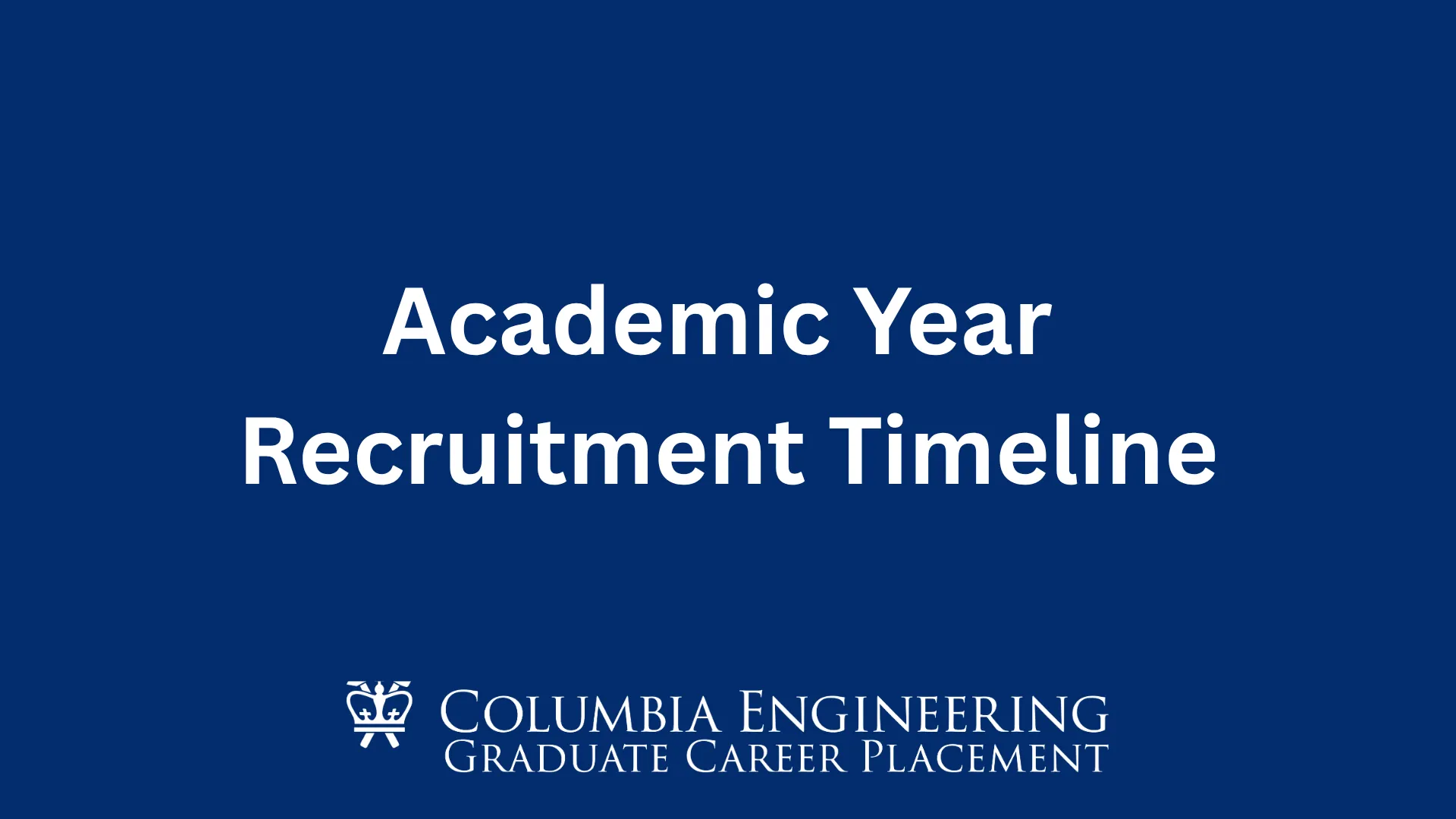 academic year timeline